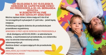 Rekrutacja do przedszkola