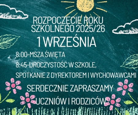 Rozpoczęcie roku szkolnego 2025/26