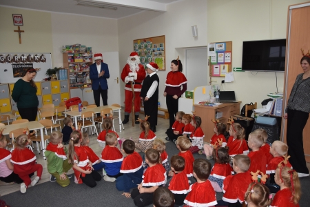 Wizyta Wójta i Mikołaja